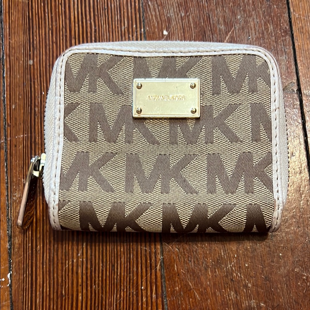 Michael Kors Tan and Brown Wallet